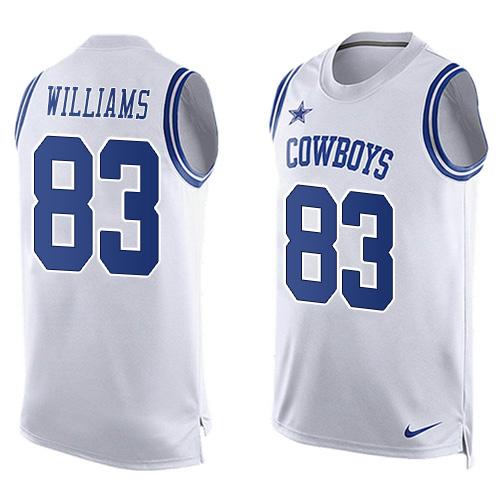 Nike Cowboys #83 Terrance Williams White Men's Stitched NFL Limited Tank Top Jersey - Click Image to Close